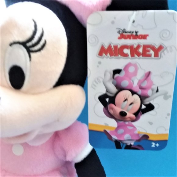 Plush Mickey & MINNIE MOUSE Disney NWT Junior Land World Gift Stuffed Walt Love - Picture 5 of 9
